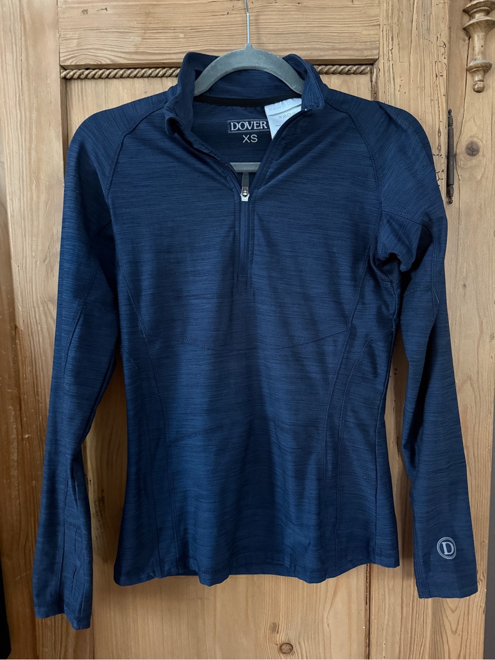 Dover Saddlery XS Women's Navy Half-Zip Performance Top
